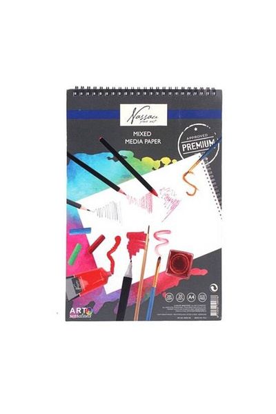 Nassau fine art Spiral Drawing Pad A4 20 Sheets 300g/sqm