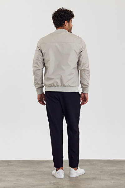 İLKCET MODA Unisex Premium Cream κανονικό μπουφάν Bomber