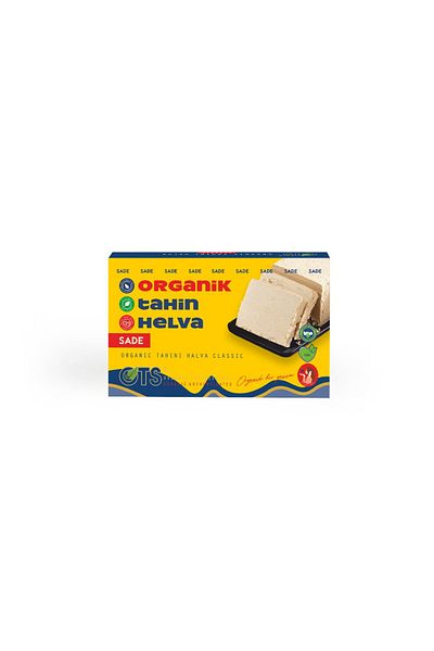 OTS Organik Plain Tahini Halva 200 Gr