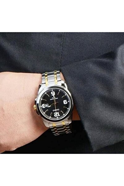 Casio Casio Enticer Analog Watch for Men - MTP-1314SG-1AV - 45 mm - Silver/Gold