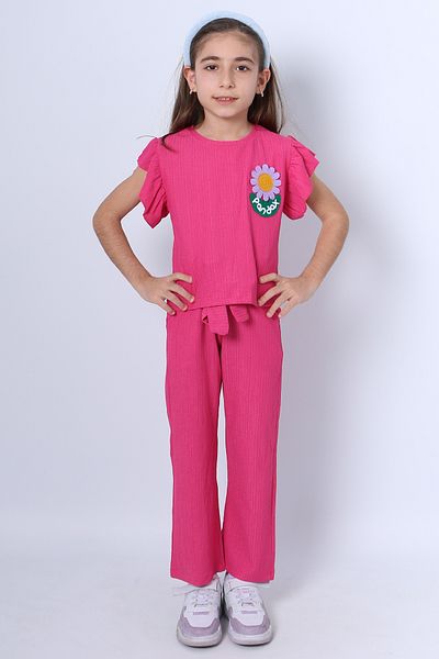HÇM Girl's Double Set Frilly Daisy Embroidered F21
