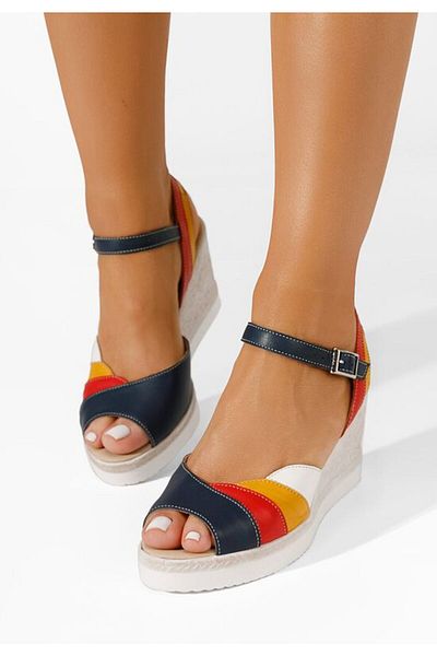 B T Shoes Sandale cu platforma Irvina multicolore