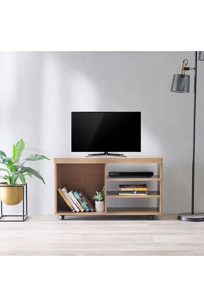 Danube Home رف تلفزيون فاليريا حتى ٣٢ بوصة - لون لوزي (طول ٩٠ سم × عرض ٣٠ سم × ارتفاع ٥٤ سم)
