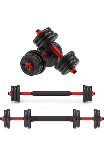Fitness Max أثقال دامبل قابلة للتعديل بتصميم صغير الحجم، 20 كجم فتنس