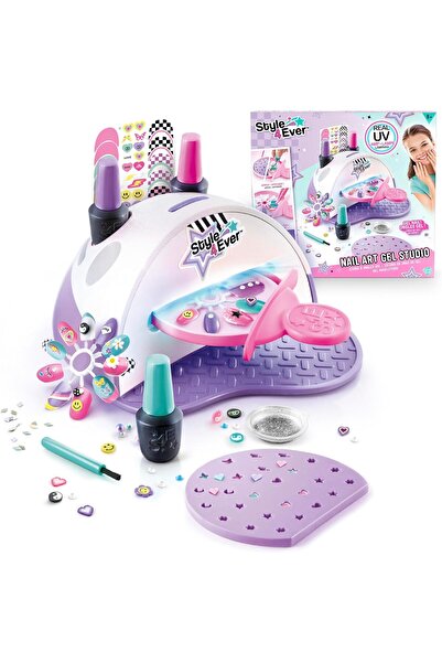 Cici Oyuncak Style 4 Ever Nail Art Gel Studio Set With Real UV Nail Kız Çocuk...