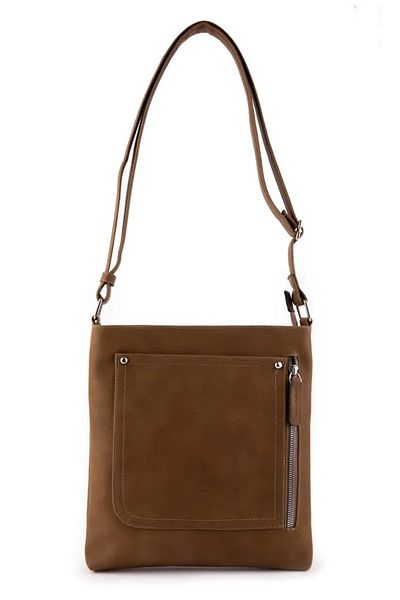 gio&mi Sanja Women's Green Two-Compartment Zippered Cross Adjustable Messenger Bag
