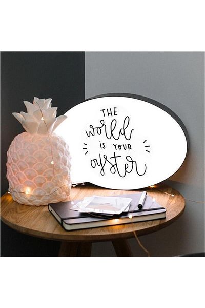 Honney Boutique Home, Cloud, Chat, Heart-Looking Illuminated Writing Board That Can Be Written with a Pen