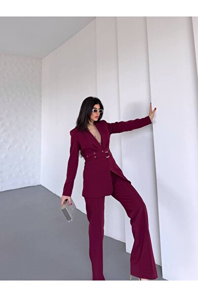 ZF BUTİK Set premium pentru femei cu detaliu curea dublă