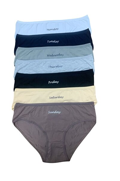 Miss Blue Moon Women's 7 Days Multicolored Cotton Lycra Panties 7 Pack 5430