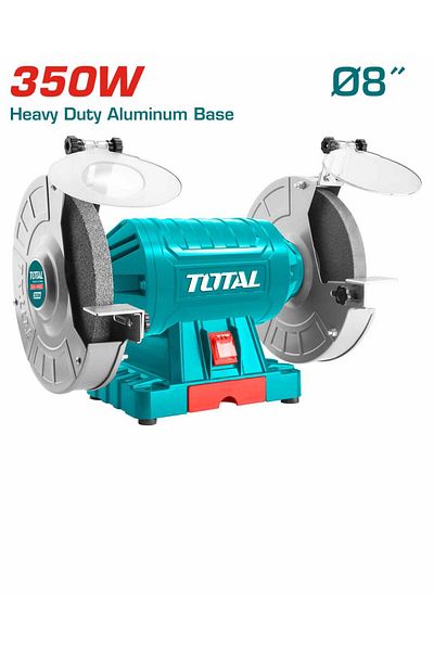 TOTAL Electric Bench Grinder, 350W, Disc, 200mm
