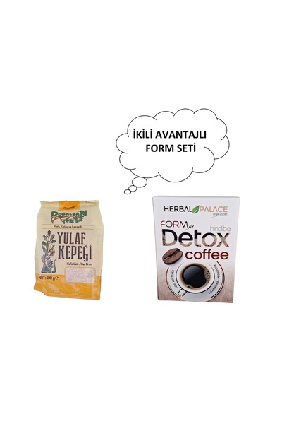 Herbal Palace DOĞALSAN YULAF KEPEĞİ + HERBAL PALACE HİNDİBA KAHVESİ FORM DETO...