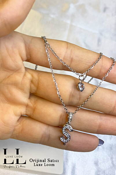 Luxe Loom Zarafetin Işıltısı Kadın Kararmayan Çelik Gümüş Renk Zirkon Taşlı K...