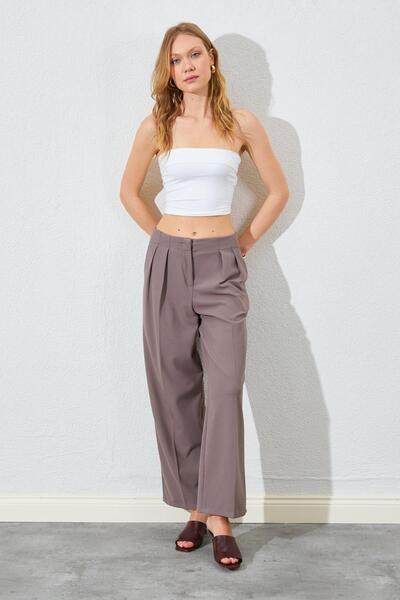 TENA Γυναικείο παντελόνι βιζόν χωρίς ζώνη με διπλό πλισέ πολυβισκόνη