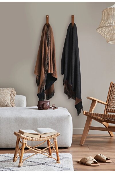 THE SIMPLE STYLE Suni Deri Duvar Askısı 1 Adet