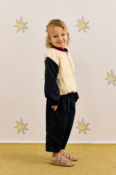 Fahhar Kids Тъмносиньо яке с бомба