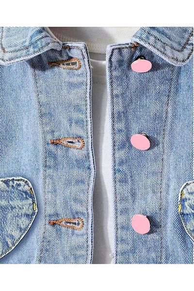 MODA Girl's Skirted Denim Set