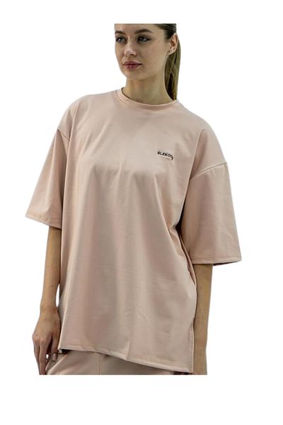 SLK Slekoo Women's 2 Piece Casual Set – Oversized T-Shirt & Baggy Pants, Casualsuit for Ladies