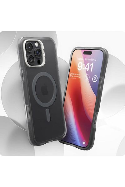 CYRILL UltraSheer Mag Designed for iPhone 16 Pro Case Compatible with MagSafe - Space Gray