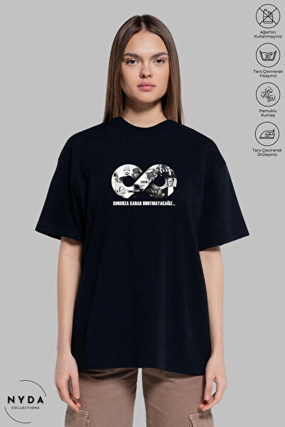 Nyda Collections Unisex majica sa okruglim izrezom, Ataturk beskonačni znak, ...