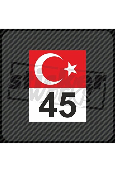 Sticker Works Autocolant cu numărul steagului