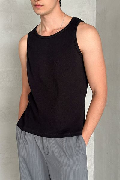 HYMAN Men's Ribbed Camisole Cotton Premium Undershirt