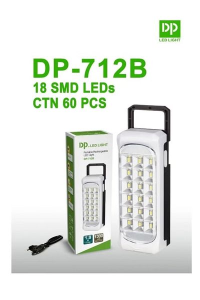 DP (RECHARGEABLE LED EMERGENCY LIGHT) 1300mAh Battery, 4.2 W LED Power 4 hrs Lantern Emergency Light