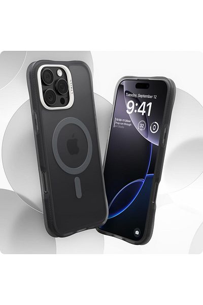 CYRILL UltraSheer Mag Designed for iPhone 16 Pro Max Case Compatible with MagSafe - Space Gray