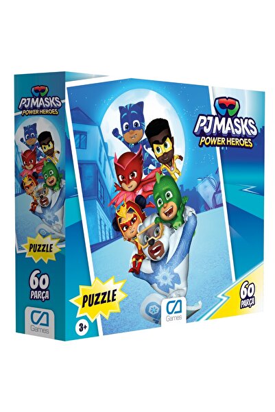 CA Games PJMasks : Pijamaskeliler Lisanslı 60 Parça 34x24cm Çocuk Puzzle Yapboz Serisi
