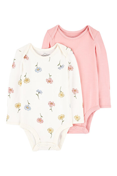 Carter's Baby Girl 2-Piece Long Sleeve Purelysoft Body Set