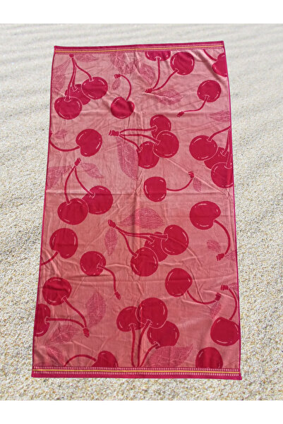 Özdilek Πετσέτα θαλάσσης Saint Tropez Velvet Cherry 100x180