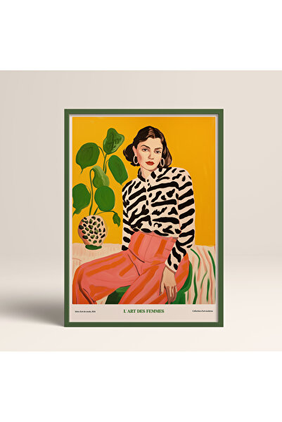 HOMEPACK Single Wooden Framed Painting One Piece Poster Painting Tk/1311