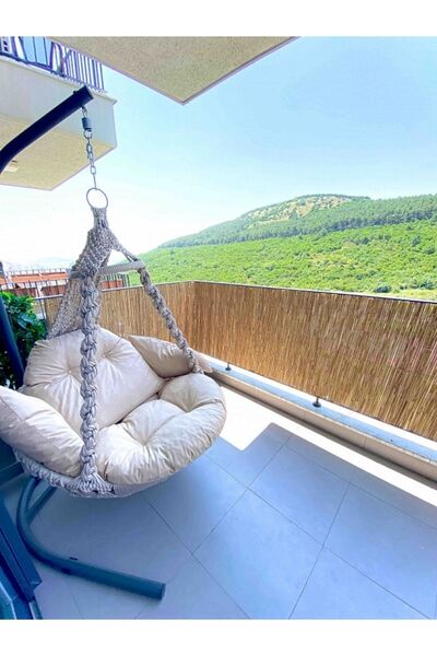 AYGHOME 50 Cm X 2,50 Metre Kamış Hasır Balkon Çiti Bahçe Çiti Dekorasyon