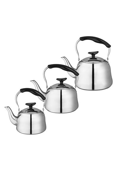 ALSAIF Teapot set consisting of 3 sizes: large: 1.5 liters, medium: 1 liter, small: 0.8 liters