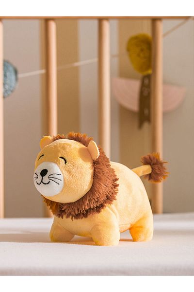 LC Waikiki Brown Lion Figured Plush Baby Throw Pillow 23 cm