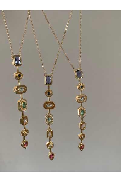 Zarifincijewellery Kristalal taşlı y kolye