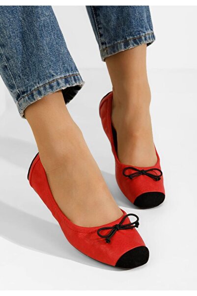 B T Shoes Balerini dama Amania V3 rosii