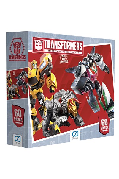 CA Games Transformers Lisanslı 60 Parça 34x24cm Çocuk Puzzle Yapboz Serisi