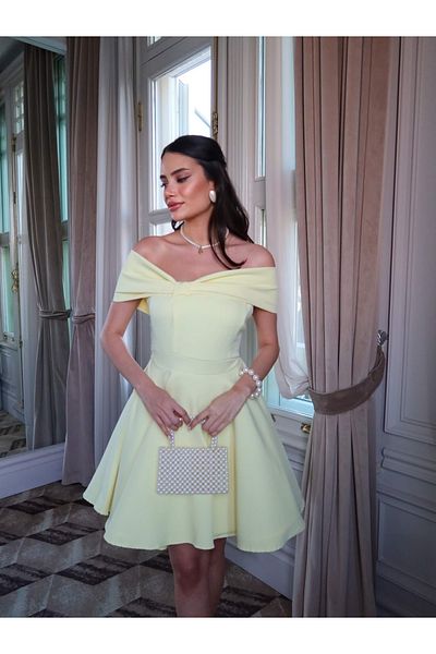 ESRAHELVACI Rochie mini galbenă