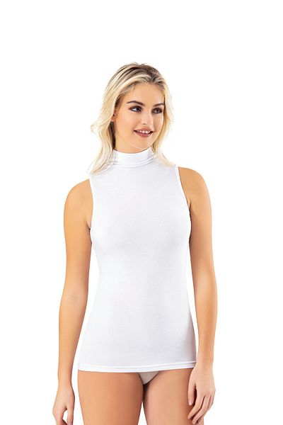 LEYNA BUTİK Modal Fabric Turtleneck Γυναικείο εσώρουχο με μηδενικό μανίκι σε κουτί συσκευασίας - Body