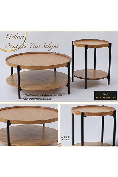 Nils Aksesuar Official LİZBON TAKIM ORTA VE YAN SEHPA