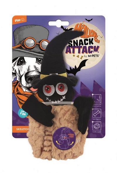 M-PETS Halloween Skeleton Snack Attack Dog Toy