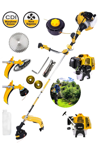 Pro Müller Alman 2.4 Hp BP EUR5 Motorlu Yan Tipi Benzinli  Ot Çalı Tırpanı Çi...