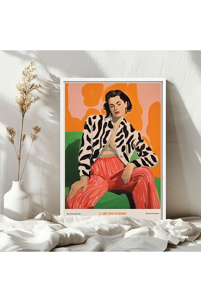 HOMEPACK Single Wooden Framed Painting One Piece Poster Painting Tk/1308