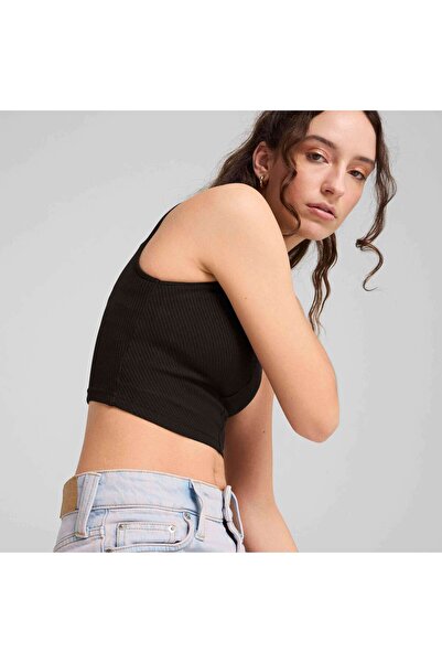 Puma WARDROBE ESS Ribbed Crop Top