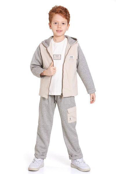xo kids moda Boy's Top and Bottom Suit 4-8 Years 6585
