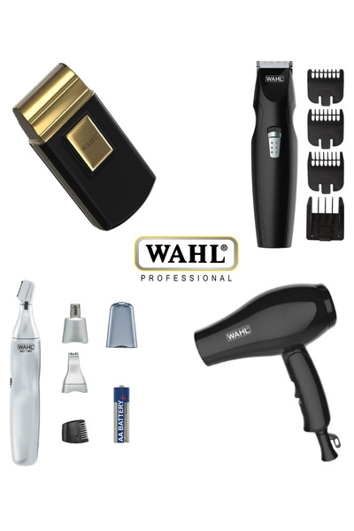 Wahl 07057 Gold Seyahat  Tıraş + 5545 Kulak Burun +5606 Pilli Sakal Kesme +34...