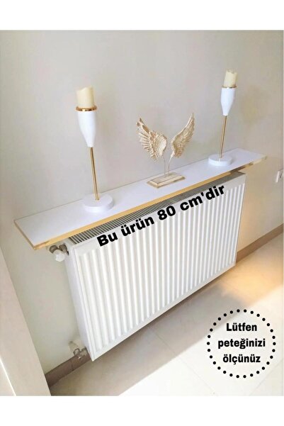 TALAŞTOZUM Gold Beyaz Petek Üstü Tak Çıkar Raf 80 Cm. (DUVAR MONTAJSIZ)