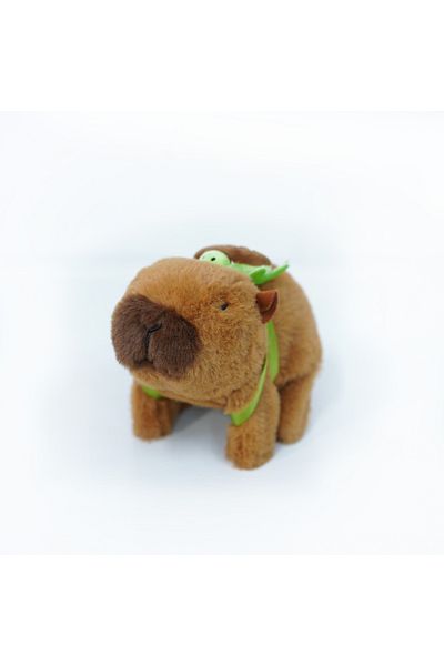 Choice Brown With Bag Simulation Electric Plush Capybara Doll Walk Make Sounds Electronic Pet Capybara Chil
