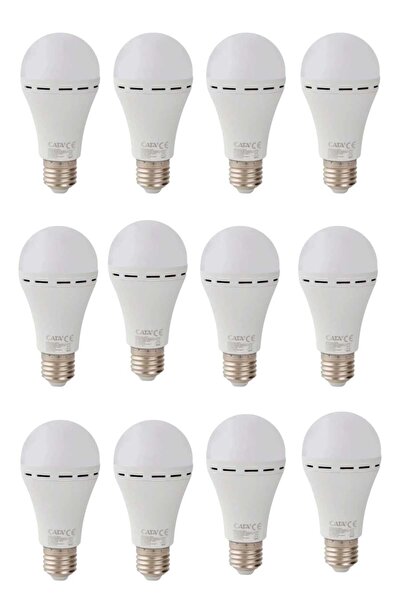 Cata CT-4229 Şarjlı Led Ampul 9 W Beyaz 12 ADET