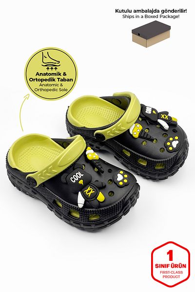 Beınsteps Papuci pentru copii Emoji Figurine Scoala Creșă Plajă Piscina Zilnic Papuci și sandale pentru copii unisex